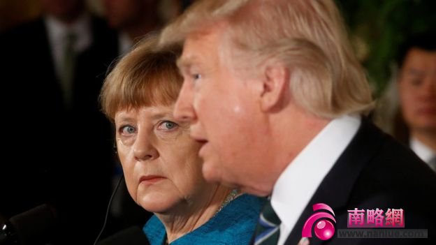 German Chancellor Angela Merkel and US President Donald Trump at a press conference