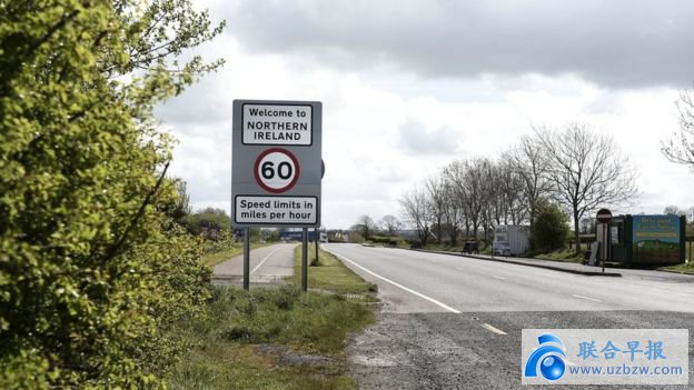 A Northern Ireland border sign