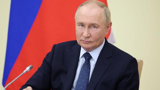 Russian president accused Ukraine of "terrorising a peaceful population"